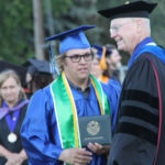 graduate with President Lees
