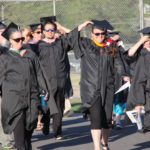 faculty walking in to graduation ceremony