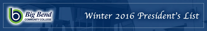 2016 Winter President's List Banner