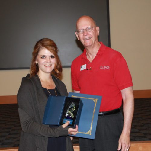 BBCC employee receiving award