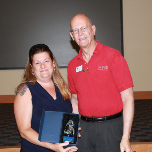 BBCC employee receiving award