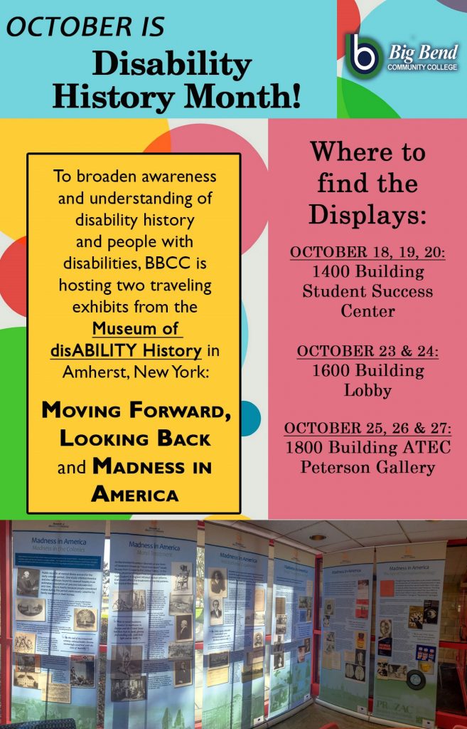 Poster for October disability history month