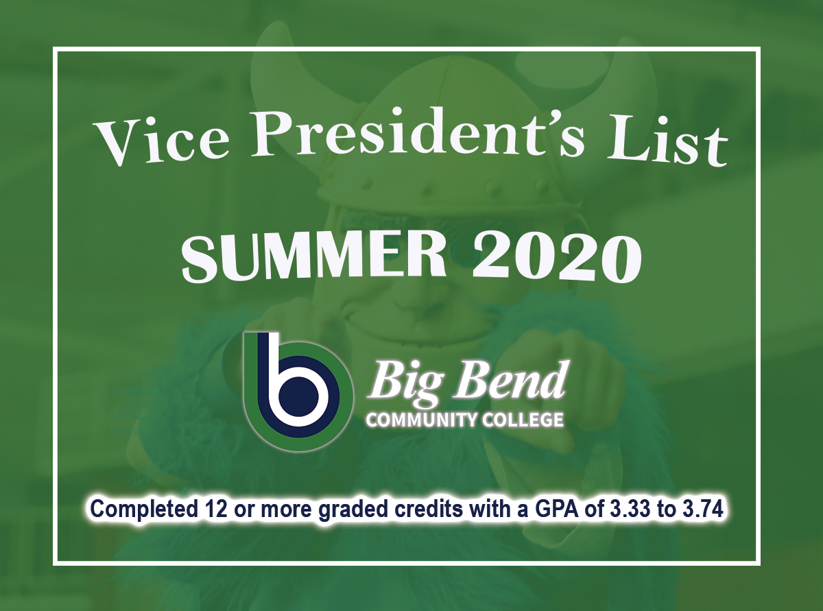Summer 2020 Vice President's List