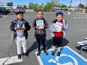 Students at Book Donation