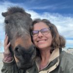 Barbara Bush and her horse Mo