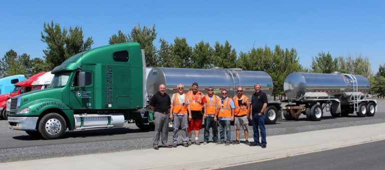 CDL class with new truck donation
