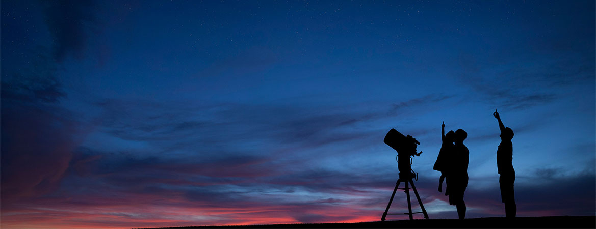 night sky star gazing