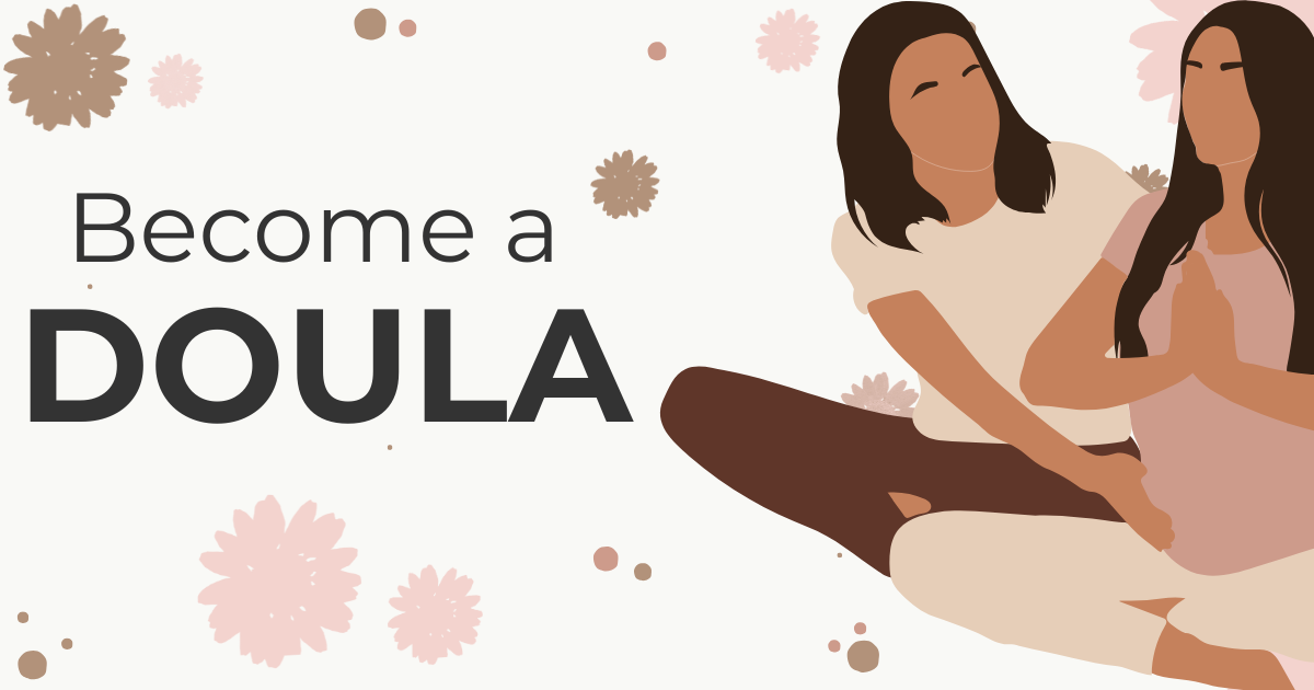 illustration of two women one who is pregnant
