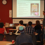 students listening to presentation at engineering night