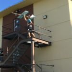 launching a glider from 3rd floor of dorm building