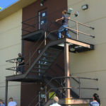 launching a glider from 3rd floor of dorm building