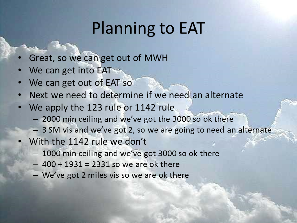 Planning to EAT slide 13