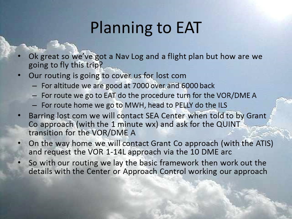 Planning to EAT slide 23