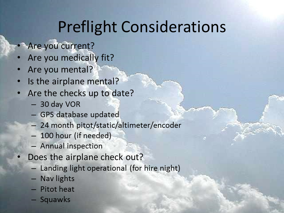 Preflight Considerations slide 3