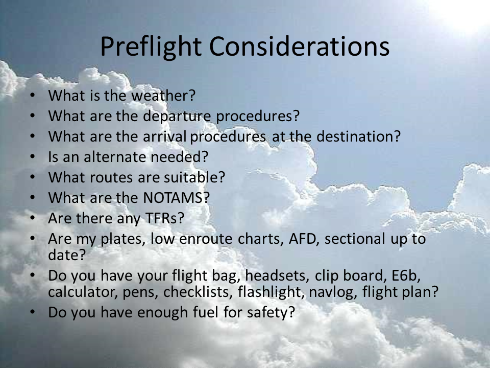 Preflight Considerations slide 4