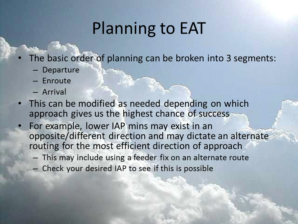 Planning to EAT slide 7