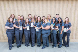 group of nursing students