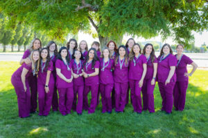 group of nursing graduates