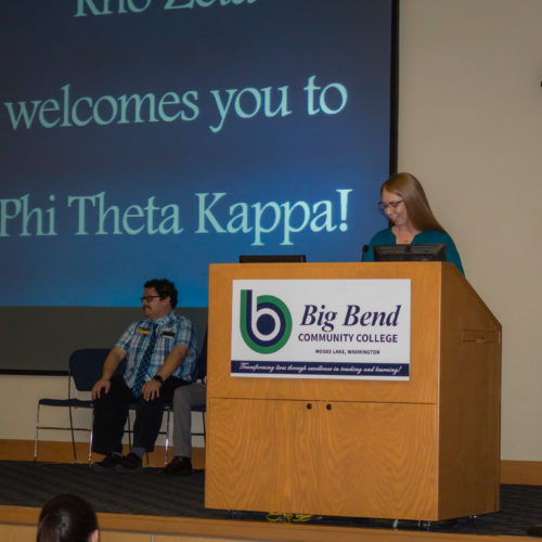 Speaker at Phi Theta Kappa induction