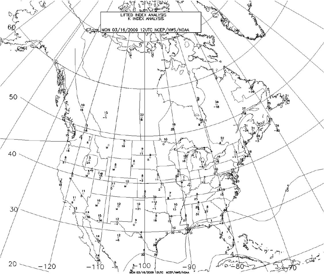 Weather Map of North America