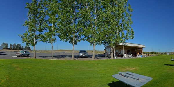 Wide angle view of McKay air field
