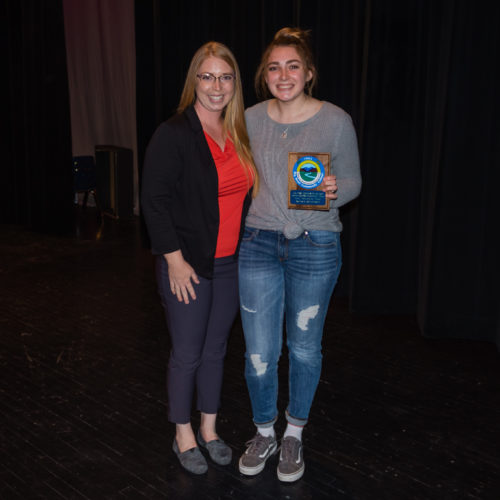 Students receiving the Outstanding Student Award