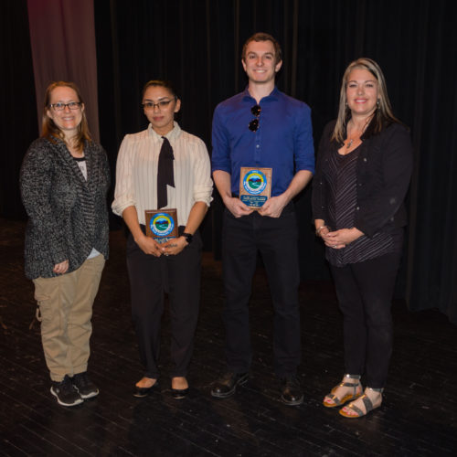 Students receiving the Outstanding Student Award