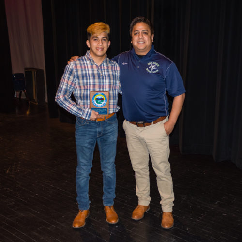 Students receiving the Outstanding Student Award