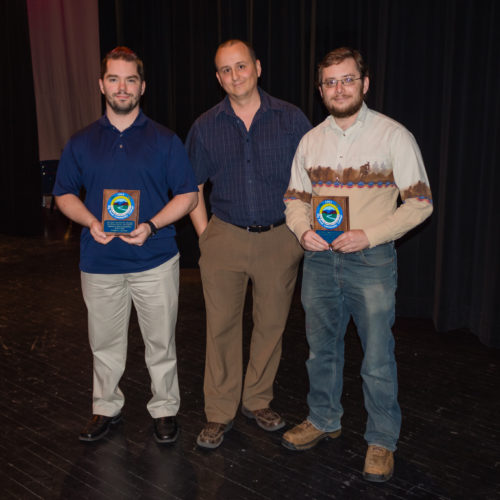 Students receiving the Outstanding Student Award