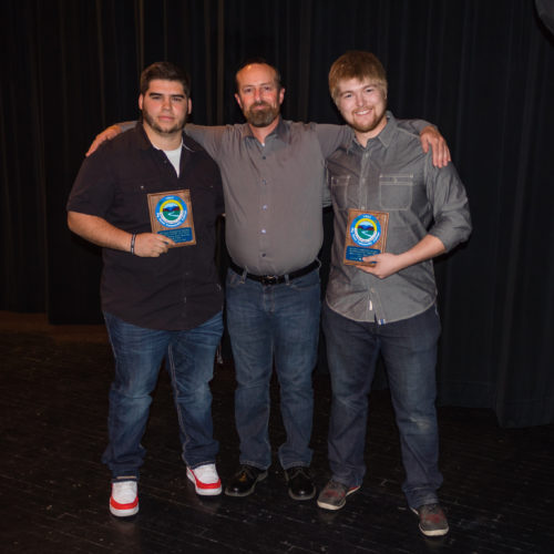 Students receiving the Outstanding Student Award