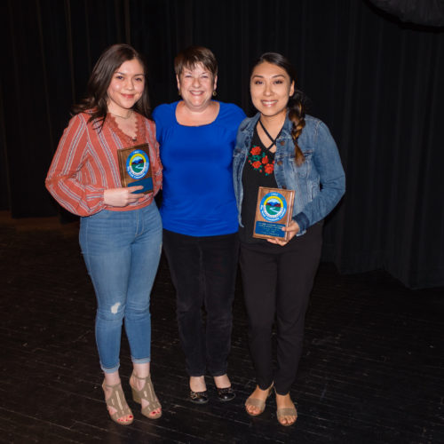 Students receiving the Outstanding Student Award