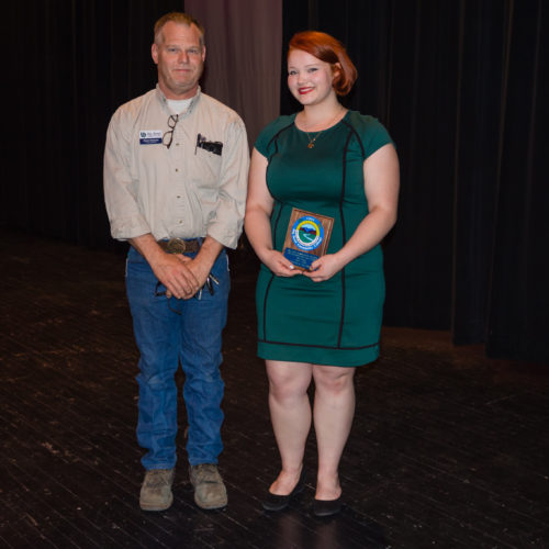 Students receiving the Outstanding Student Award