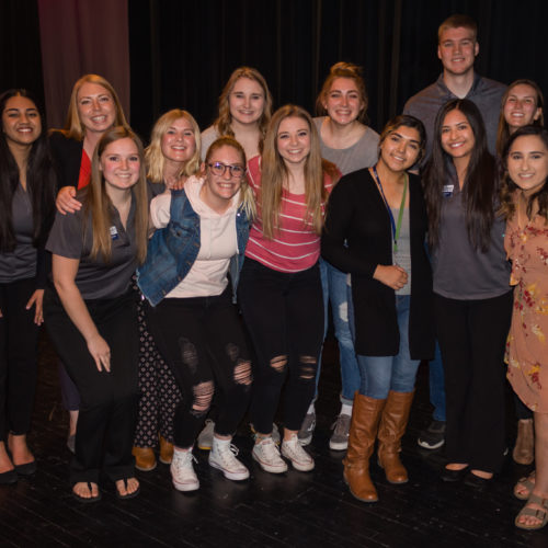 Students receiving the Outstanding Student Award