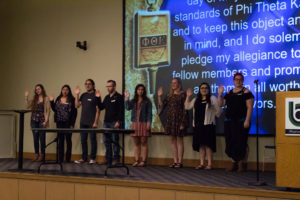 Students at PTK Induction