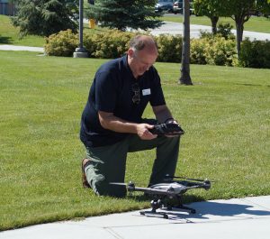 Pat Ford demonstrates drones