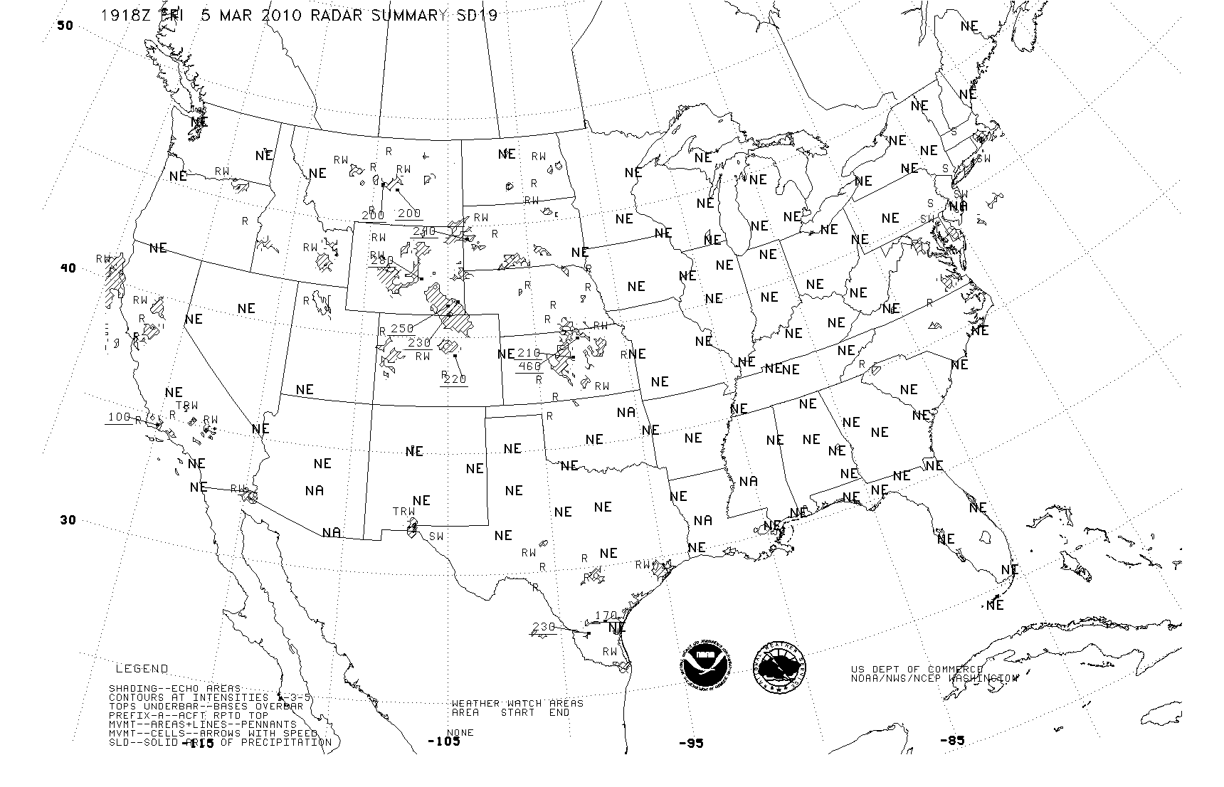 Weather Map of the USA