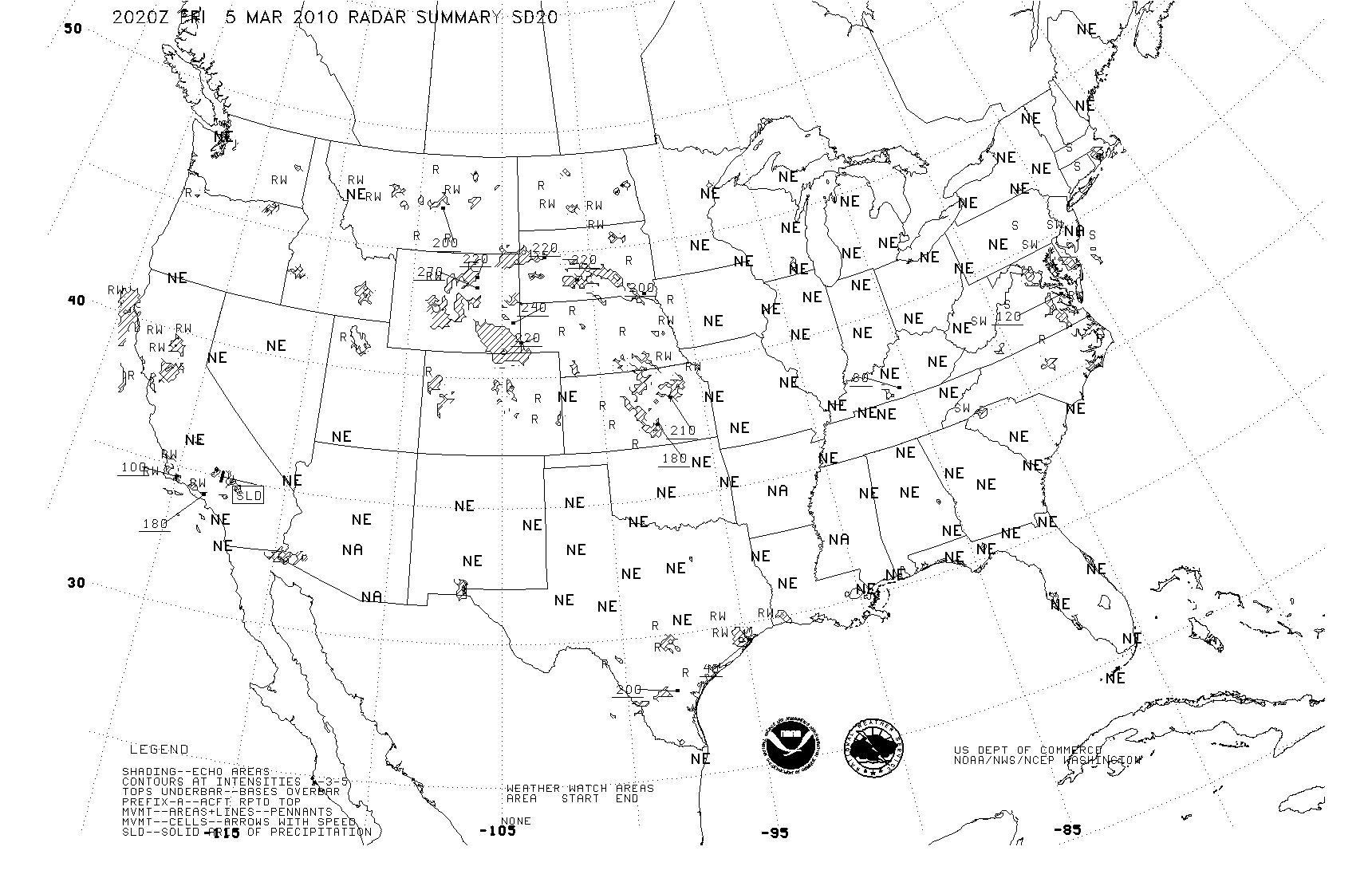 Weather Map of the USA