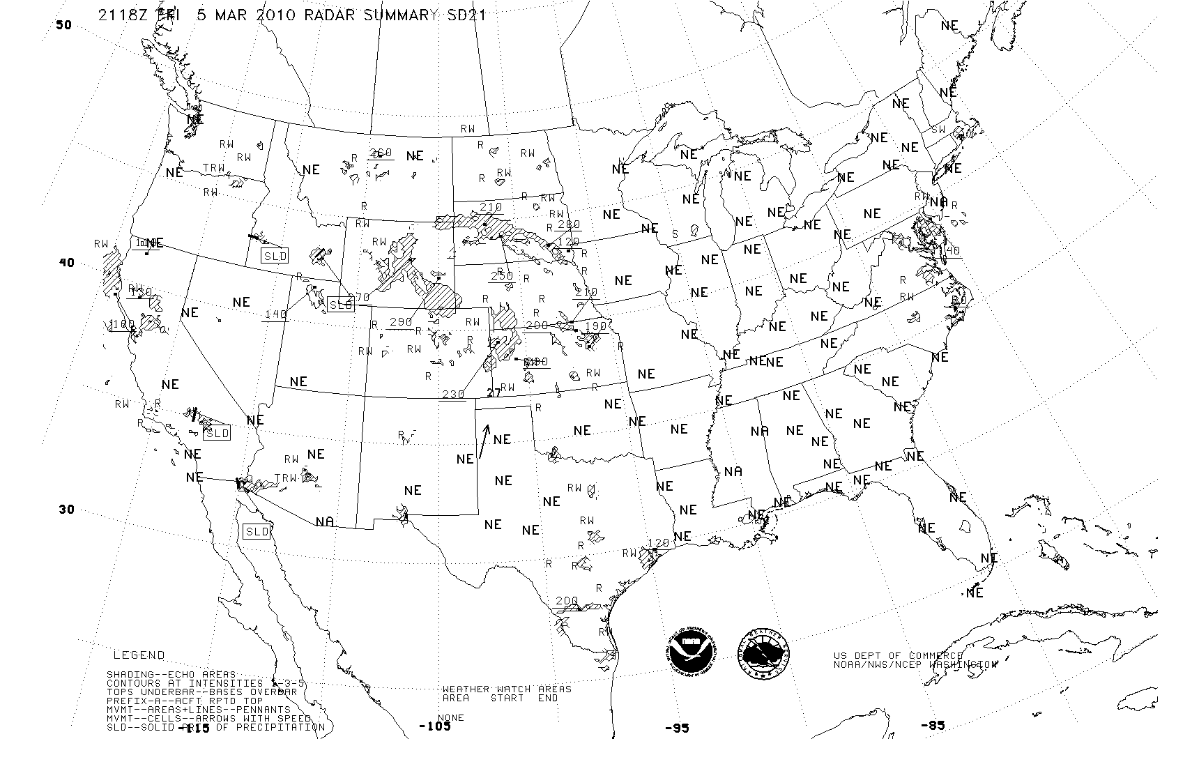 Weather Map of the USA