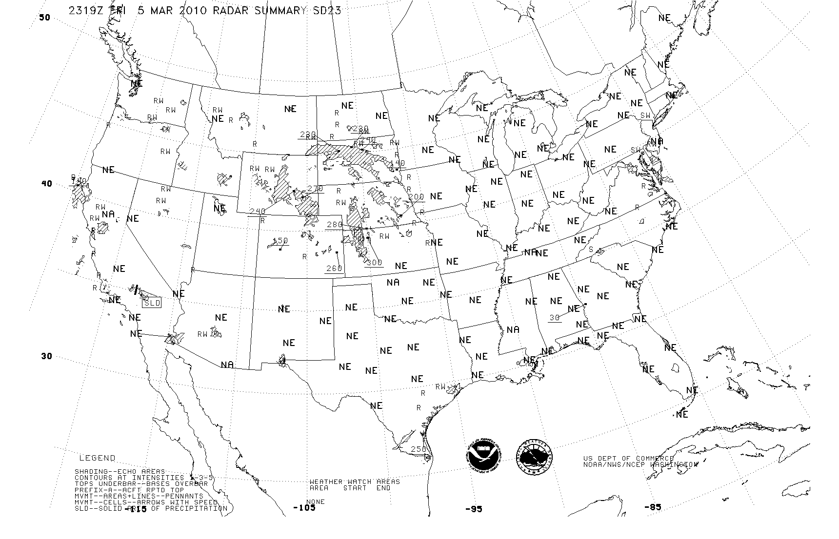 Weather Map of the USA