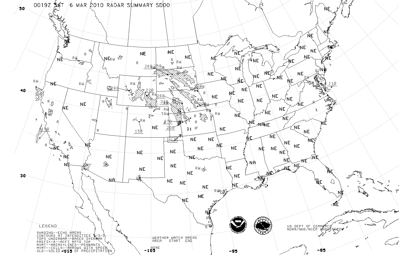 Weather Map of the USA