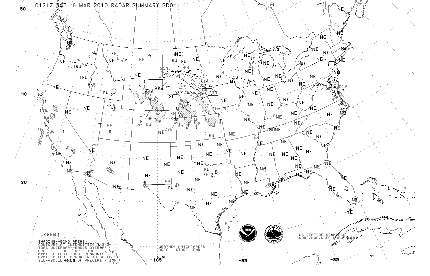 Weather Map of the USA