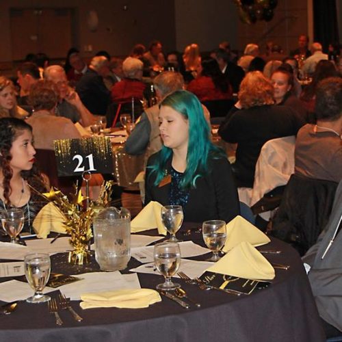 Star Night event, people sitting around tables