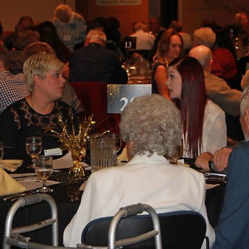 Star Night event, people sitting around tables