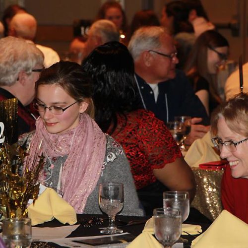 Star Night event, people sitting around tables