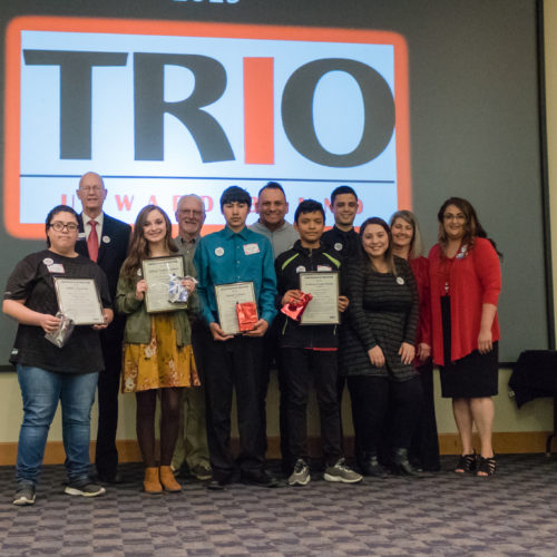 Students at TRIO member induction