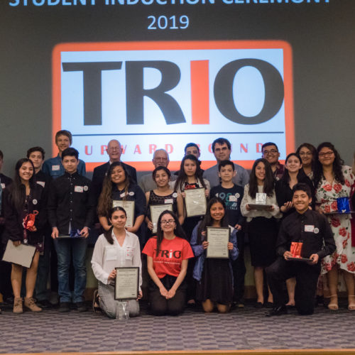 Students at TRIO member induction