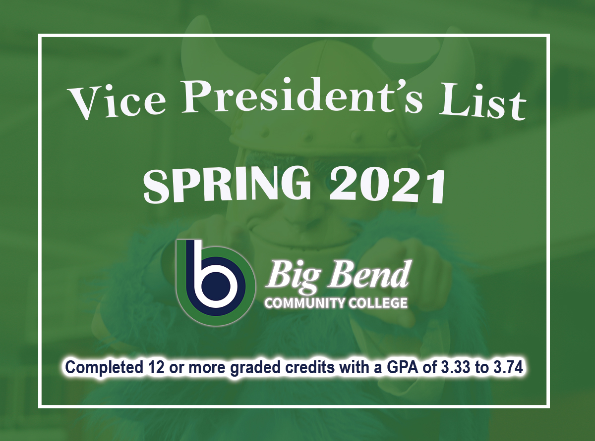 Vice President's list spring 21