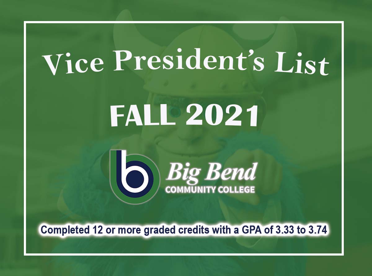 Vice President's list fall 2021
