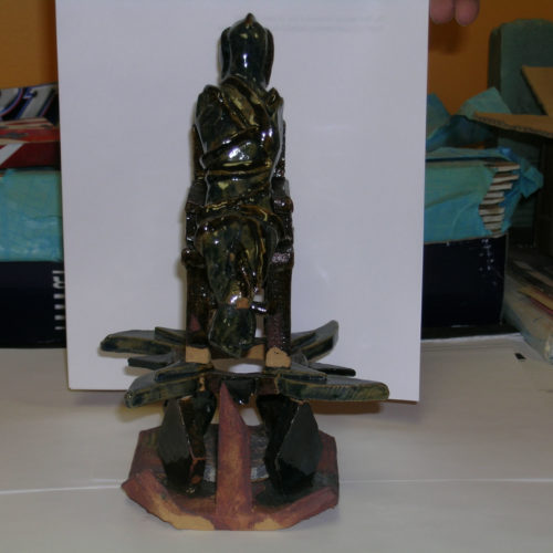 Clay sculpture made by student