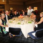 guests enjoying dinner